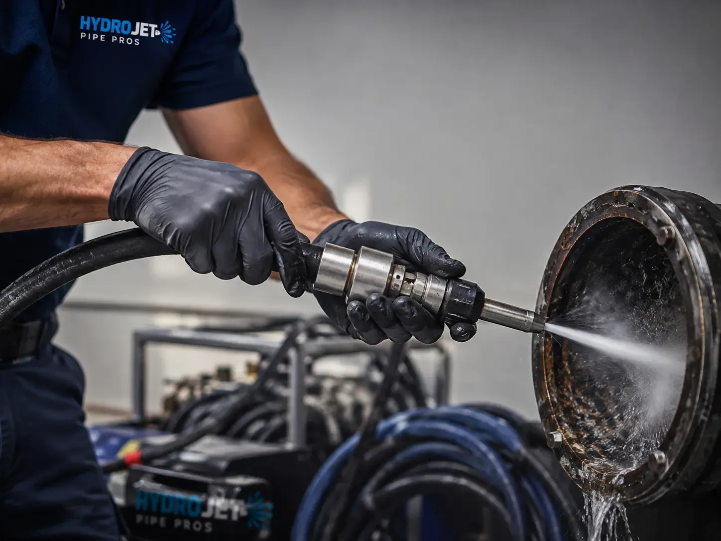 Hydro Jet Pipe Descaling in Magazine, AR
